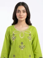Pistachio Bloom Embroidered Lawn Cotton 2 Piece Suit for Women