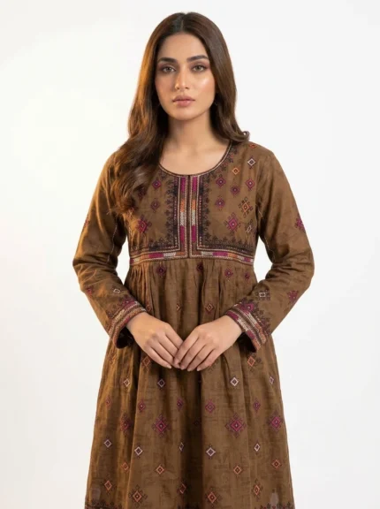 Mocha Muse Embroidered Lawn Cotton 2 Piece Suit