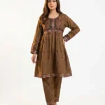 Mocha Muse Embroidered Lawn Cotton 2 Piece Suit