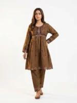 Mocha Muse Embroidered Lawn Cotton 2 Piece Suit