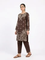 Cocoa Bloom Floral Embroidered Lawn Cotton 2 Piece Suit for Women