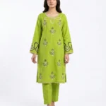 Pistachio Bloom Embroidered Lawn Cotton 2 Piece Suit for Women