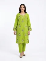 Pistachio Bloom Embroidered Lawn Cotton 2 Piece Suit for Women