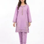 Lilac Blossom Embroidered Stitched Lawn 2 Piece Suit