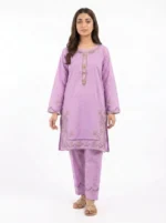Lilac Blossom Embroidered Stitched Lawn 2 Piece Suit