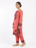 Coral Mosaic Printed Lawn Cotton 2 Piece Suit