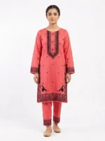Coral Mosaic Printed Lawn Cotton 2 Piece Suit
