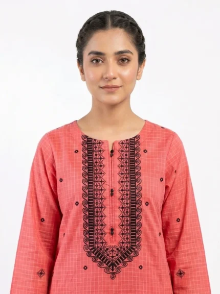 Coral Mosaic Printed Lawn Cotton 2 Piece Suit