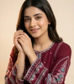 Maroon luxury shirt - Image 4