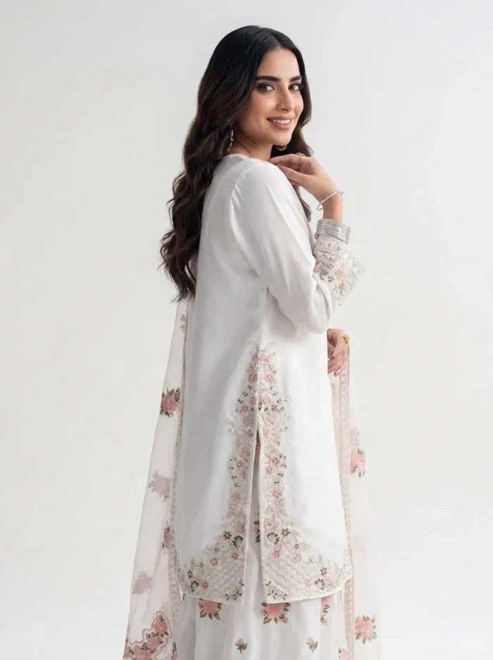 3PC Stitched Nerah White Charmuse