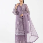 3PC Stitched Aria Lavender Organza