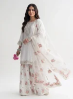 3PC Stitched Nerah White Charmuse