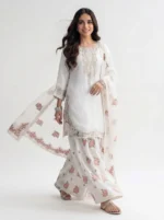 3PC Stitched Nerah White Charmuse