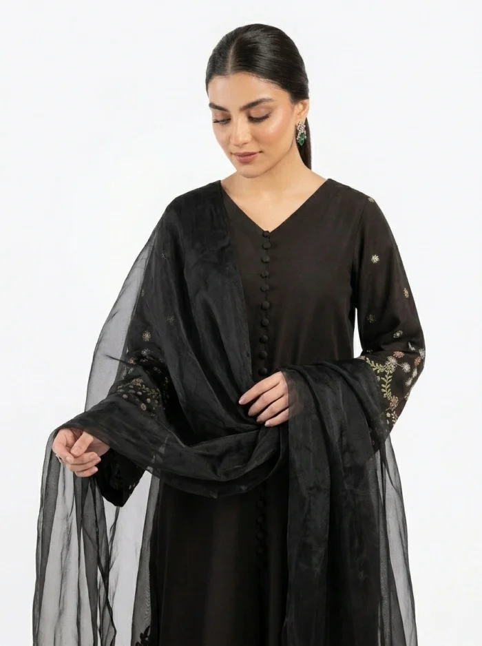 3PC Stitched Kylin Black Cambric