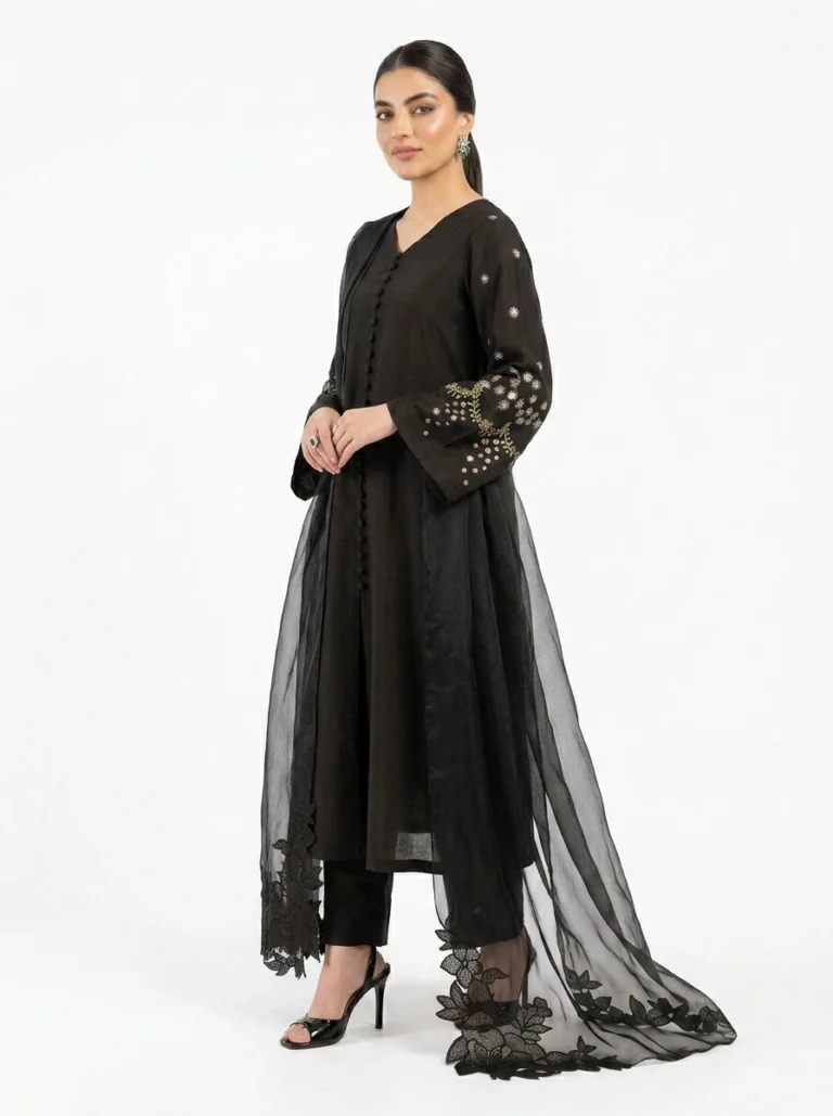3PC Stitched Kylin Black Cambric
