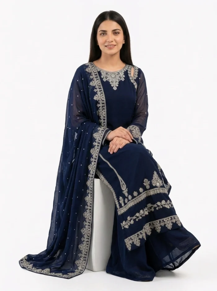 3PC Stitched Midnight Navy