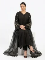 3PC Stitched Kylin Black Cambric