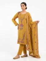 Unstitched Amber Flora Lawn Suit