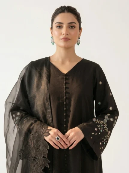 3PC Stitched Kylin Black Cambric