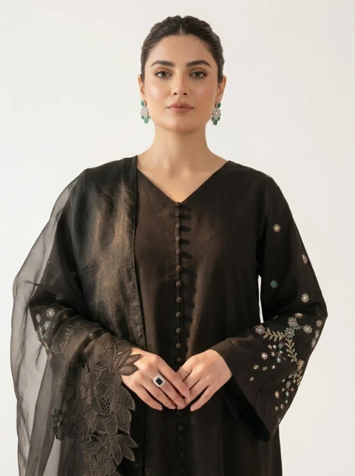 3PC Stitched Kylin Black Cambric