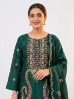 Unstitched Emerald Zeenat Lawn Suit - Image 2