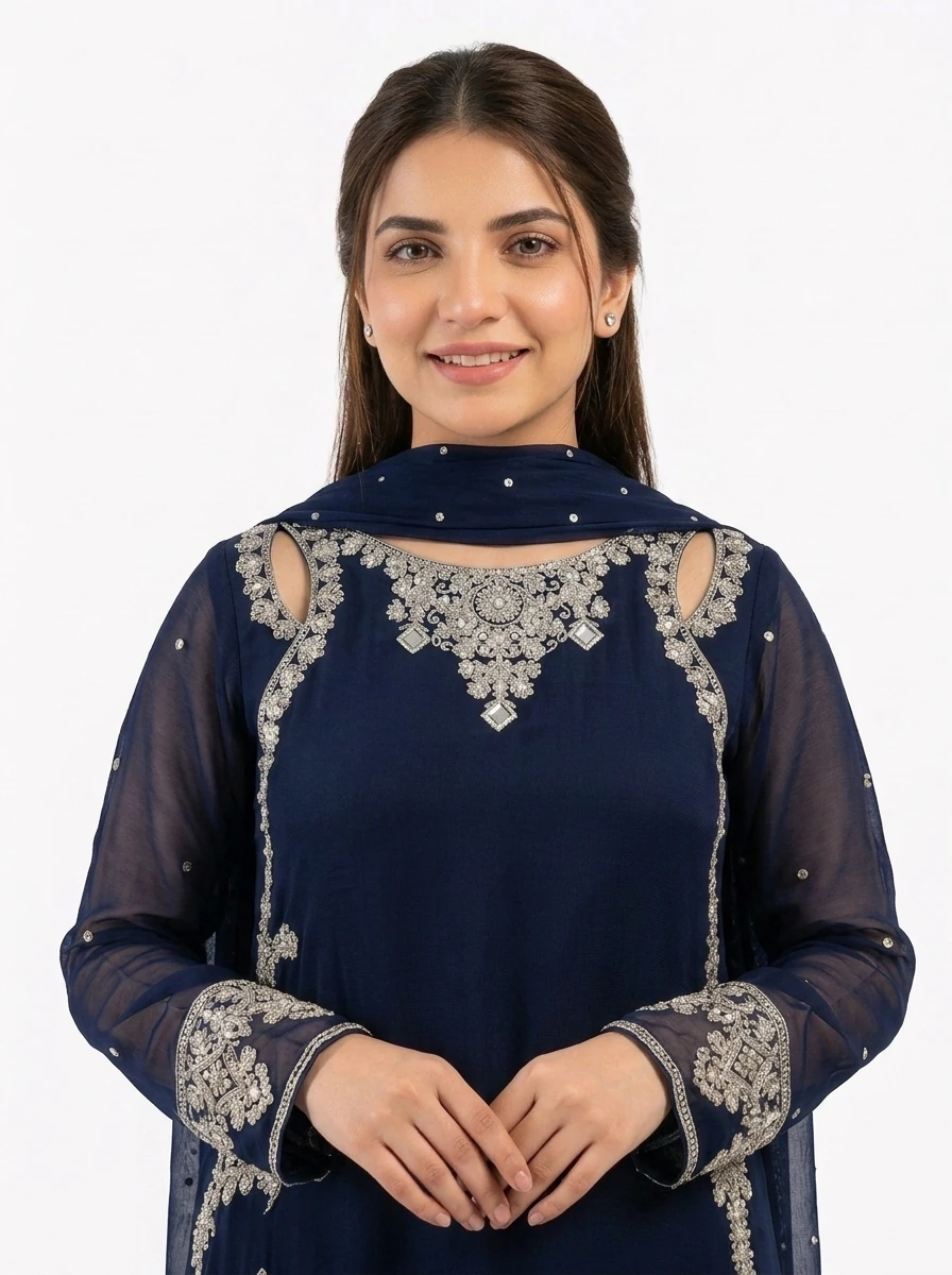 3PC Stitched Midnight Navy