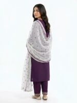 3PC Stitched Solace Purple Cotton